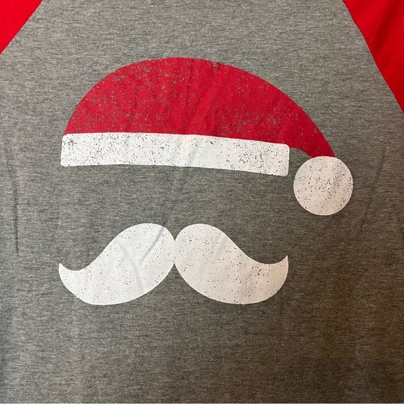 Modern Lux Minimal Baseball Santa Face Tee XL - Picture 7 of 7